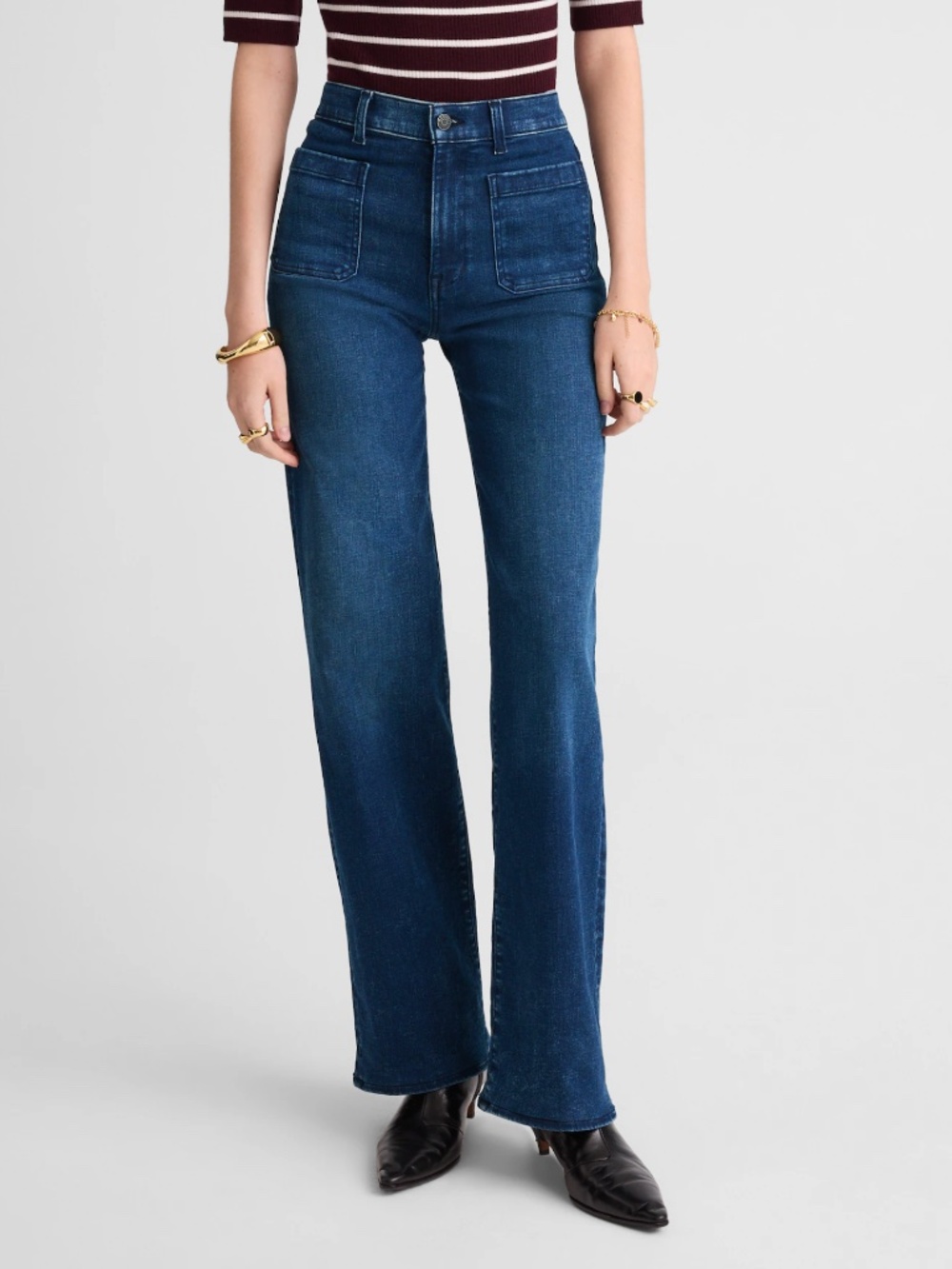 Madewell Petite Emmett Wide-Leg Full Length Jean: Patch Pocket Edition Size 31P